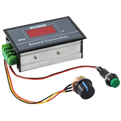 PWM-Motor-Drehzahlregler 30A 6-60V mit Digitalanzeige und Schalter
