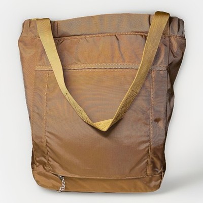 Patagonia ビジネスバッグ ブラウン Patagonia HEADWAY TOTE- Camel Shoulder Laptop Bag With Zip Closure