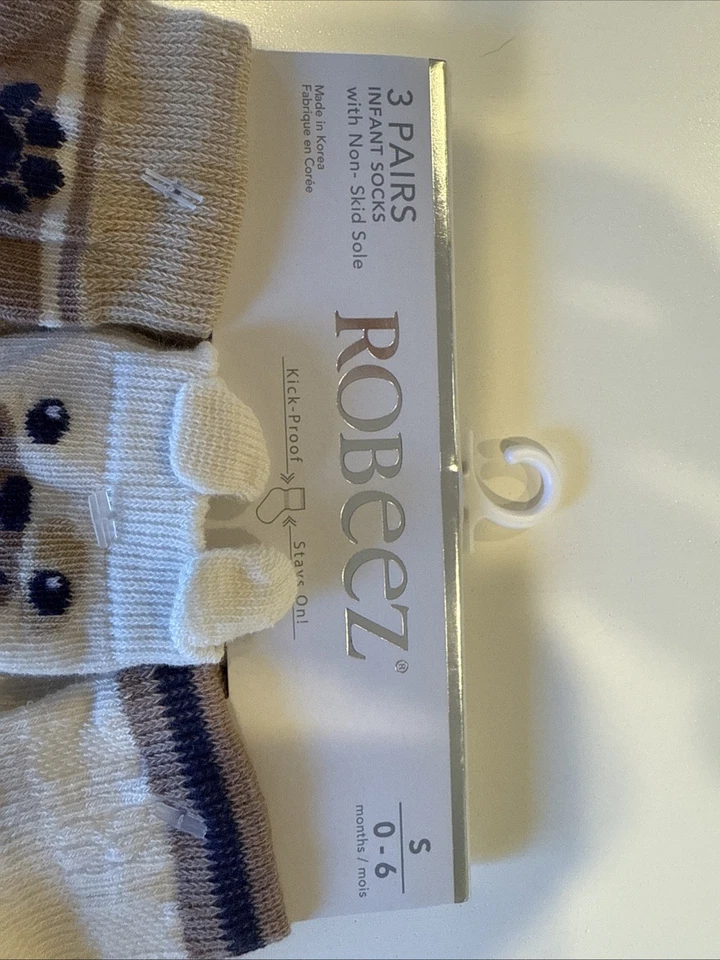 ROBEEZ Calcetines Infantiles a Prueba de Patadas 3 PARES ENVÍO GRATUITO 0-6M Calcetines para Cachorro Foto 4 de 4