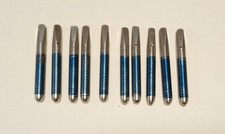 Set of 10 Piano Tuning Pins, 2/0 .282" x 2 3/8  Nickel Plated/Blued Threads