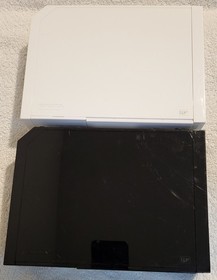 Lot of 2 Nintendo Wii RVL-001 Black White Consoles Only Cleaned Tested