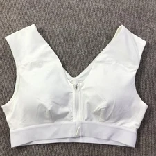 Tommie Copper Sports Bra Womens Large Zip Front Shoulder Support Activewear Gym