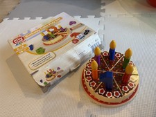 Playtive Junior Birthday Cake Wooden Playset Kitchen EYFS Nursery Gift Toy Set 