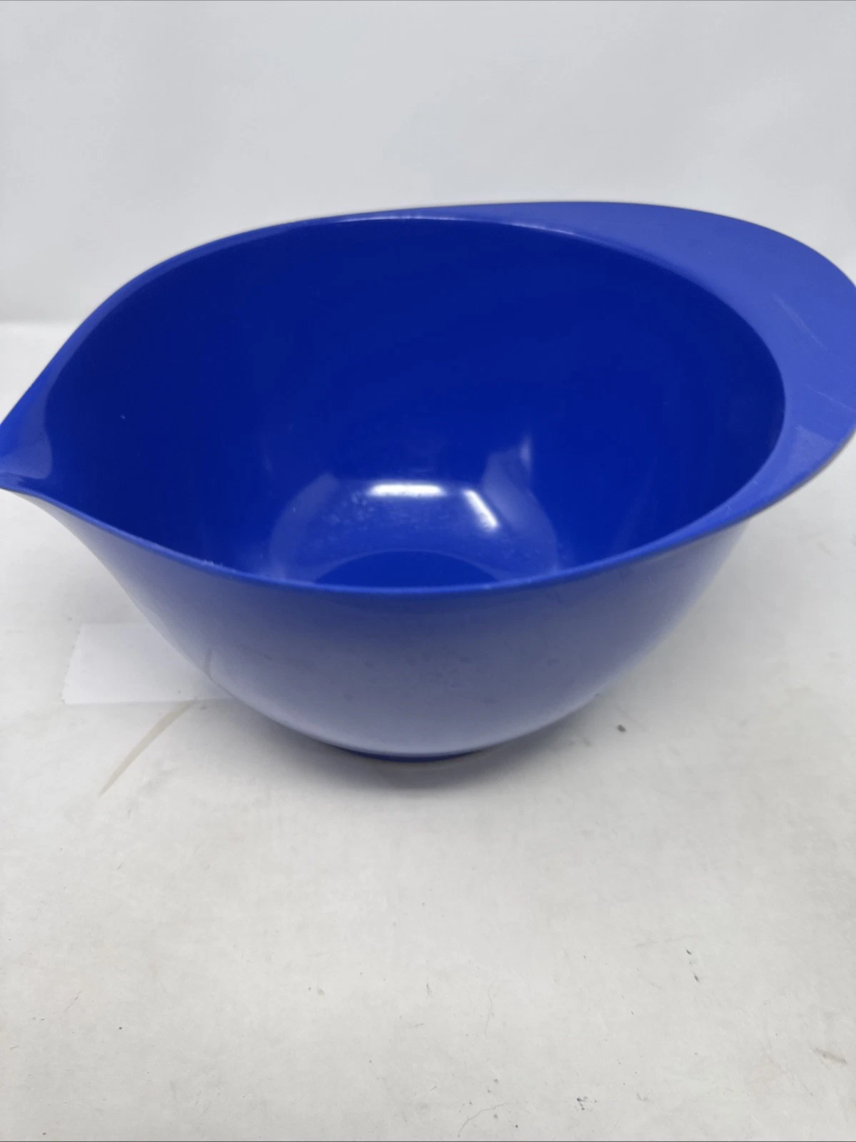 Vintage William- Sonoma 4 quarts Spouted Mixing Bowl, Blue - Pancakes!!