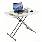 30 Inch  Folding Table Utility Adjustable Table for Small Spaces Indoor Outdoor