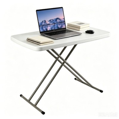 30 Inch  Folding Table Utility Adjustable Table for Small Spaces Indoor Outdoor
