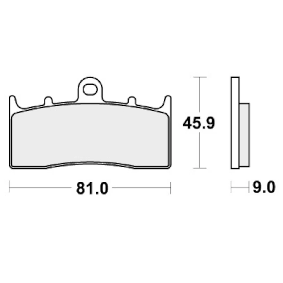 Pastillas Freno BMW K 1600 GTL ABS 2022-2024 Front Street SBS Foto 2 de 4