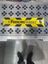 Parking Target Garage Floor Parking Aid Made in USA Rubber Stop Block Decals