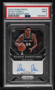 2020-21 Panini Prizm Rookie Signatures Devin Vassell #RS-DVS PSA 9 MINT Auto RC