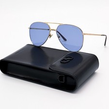 NEW VALENTINO SUNGLASSES VLS-172C GOLD/BLUE UNISEX EYEWEAR