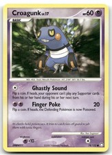Croagunk 78/123 Common Mysterious Treasures Pokemon Moderately Played