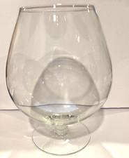 Vidrio transparente gigante 8" x 6" Brandy Snifter vidrio, jarrón, tarro punta