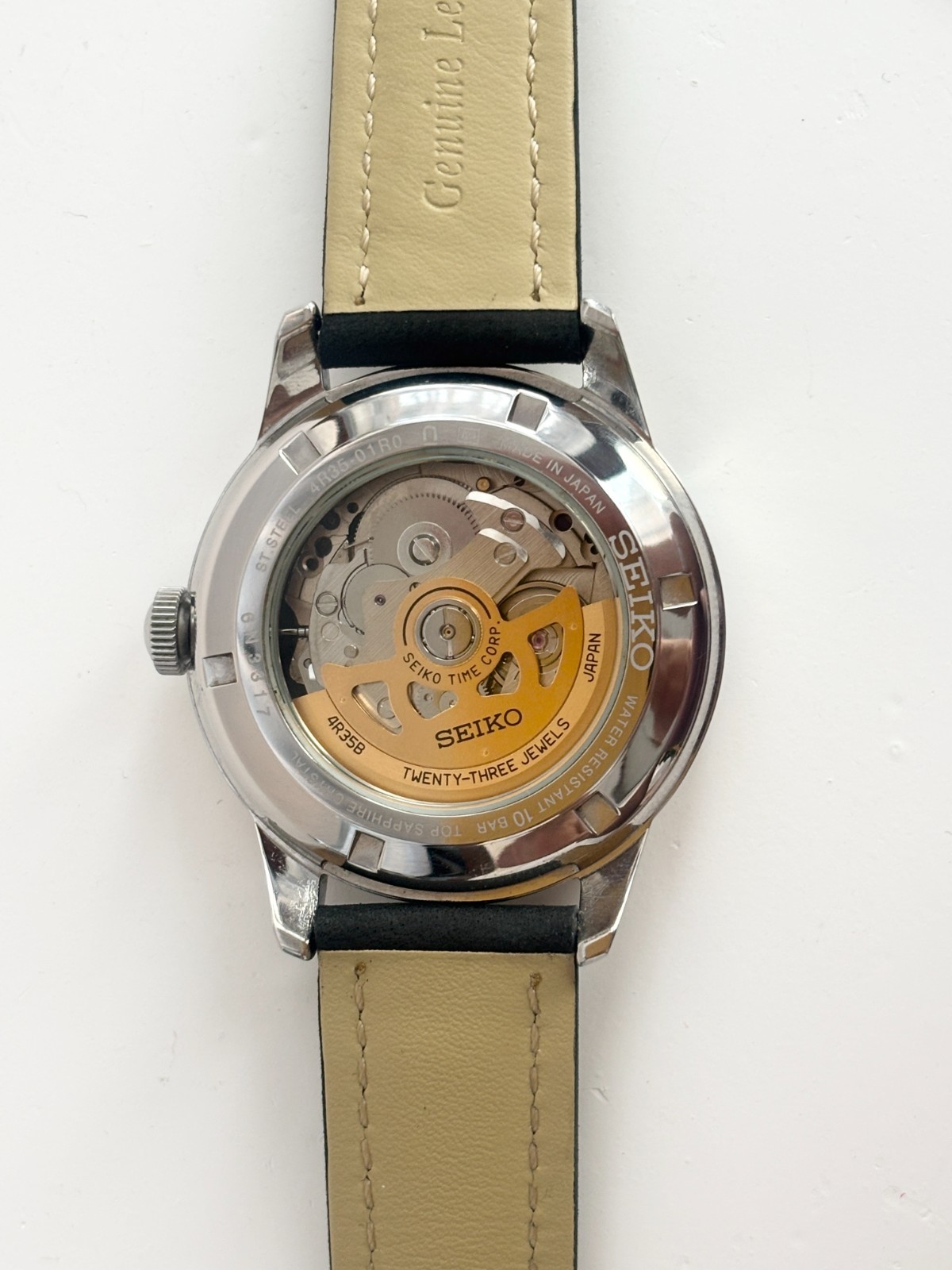 Seiko Presage Automatic Date 4R35-01R0 6N1137 Watch - WORKS! 42mm image 5