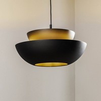 Lucande Pendelleuchte 'Kellina' (Design, Modern) In Schwarz Aus Metall (1 Flammi
