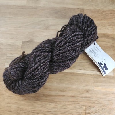1 Skein Warm Valley Orchard Yarn Bulky 100% Natural Brown CVM Wool