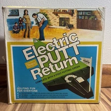 Vtg  1967 SEARS ELECTRIC PUTT RETURN Complete in Original Box Tested and Working