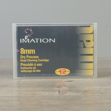 NOS Imation 8mm Video Head Cleaner Hi8 Digital8 Video8 Dry Cleaning Cartridge