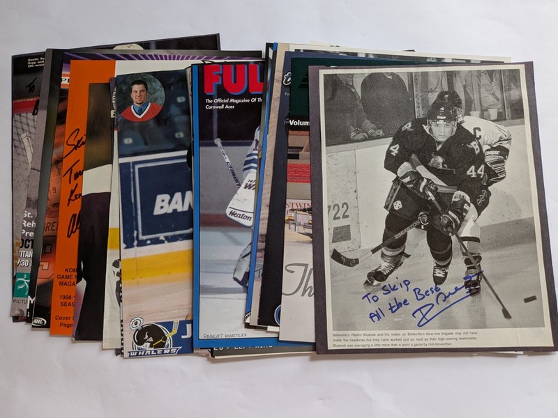 Minor League Hockey Lot of (34) Signed 8x10 Photos