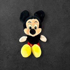 Mickey Mouse Plush Disneyland Walt Disney World Parks Vintage 10" Sitting Mickey