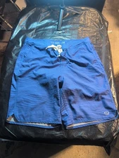 Wave Zone blue swim trunks lined shorts size 34 Men’s