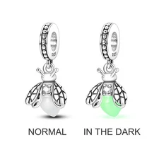 MULA Original Luminous Firefly DIY Charm CZ For Women Bracelet 925 Silver Plated