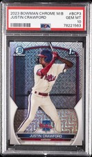 2023 BOWMAN MEGA BOX CHROME #3 JUSTIN CRAWFORD PSA 10