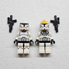 Lego Star Wars Minifigure Lot Clone Trooper + Pilot Phase 1 AOTC Gunship 75021