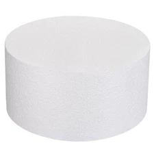 Round Foam Cake Dummy 4 Inch x 8 Inch Circle Dummy Cake Set for Wedding