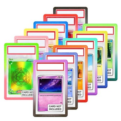 12PACK Gradient Colors For PSA Graded Card Slab TPU Bumper Guard Protector