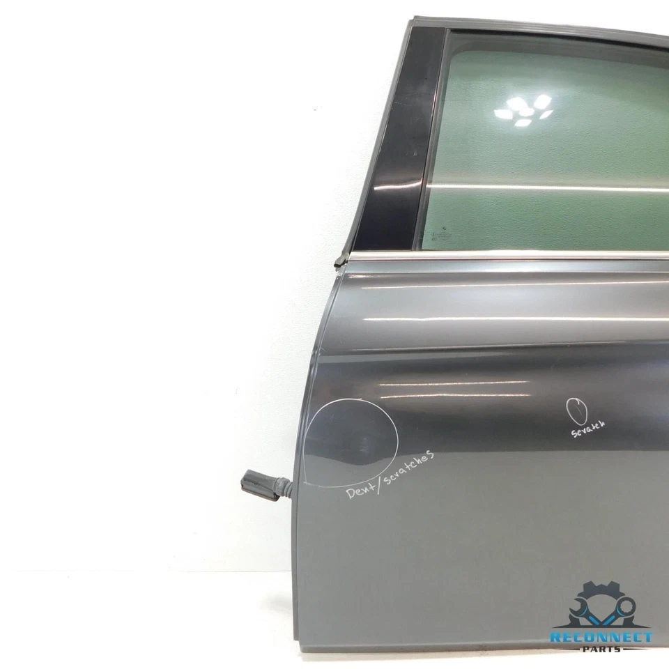 12-18 BMW 328i 335i 340i M3 F30 Carcasa Puerta Trasera Izquierda Conjunto Completo Gris Fabricante de Equipo Original Foto 4 de 4