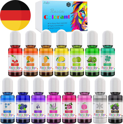 Epoxidharz Farbe - 15 Farben Konzentrierte Epoxy Resin Pigment Für DIY Harz Kuns