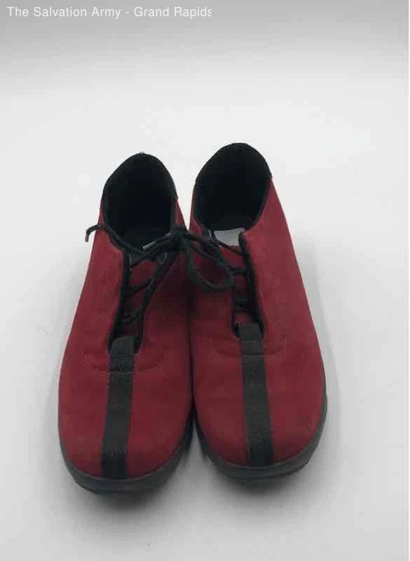 Zapatillas deportivas Rohde para mujer rojas punta redonda parte superior baja con cordones talla US 6 Foto 2 de 4
