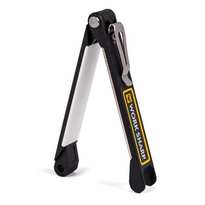 Work Sharp Folding Field Sharpener for Knives and Tools - Compact Black 