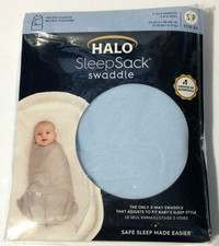 HALO Micro-Fleece SleepSack Swadle Blue 3-6 Months SEALED 