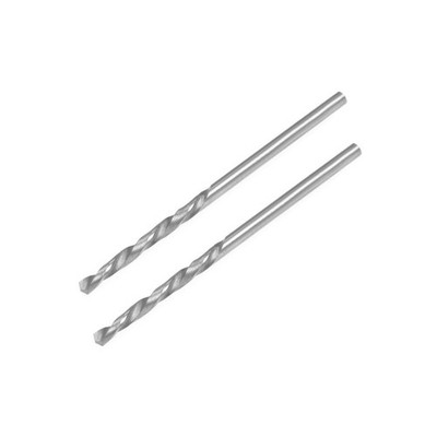 2 Pcs 1.75mm Carbide Drill Bits For STAINLESS STEEL ALLOY HARD STEEL 50 HRC