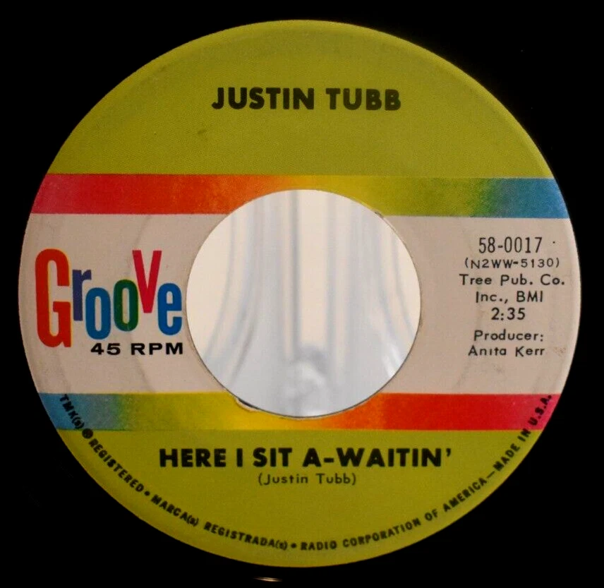 Justin Tubb - Her I Sit A Waitin' / Take A Letter Miss Gray 45 rpm + Picture Sl. - Image 4 of 4