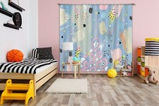 3D Color Round ZHUA1703 Blockout Photo Curtain Fabric Window Zoe