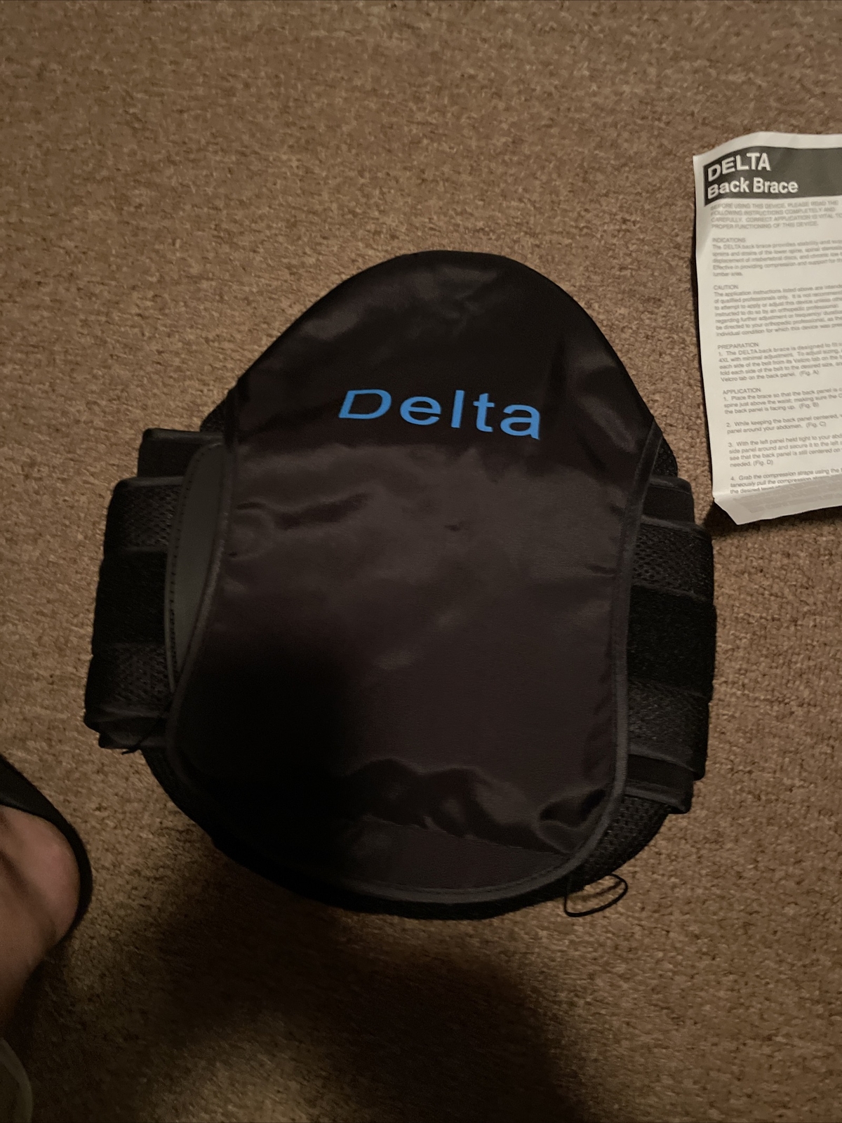 Delta LSO Back Brace Universal DL37 Adjustable To All Sizes USED eBay