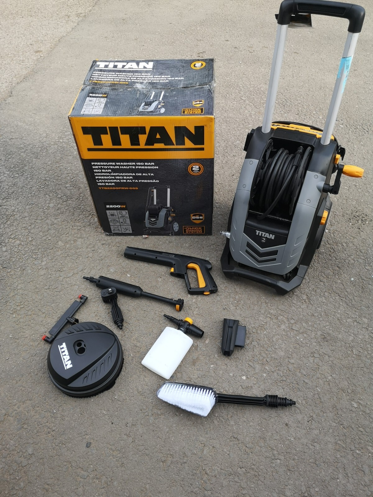Titan TTB2200PRW 2200W 150bar Electric Pressure Washer eBay