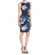 Love...ady womens drss printed bodycon scoop back