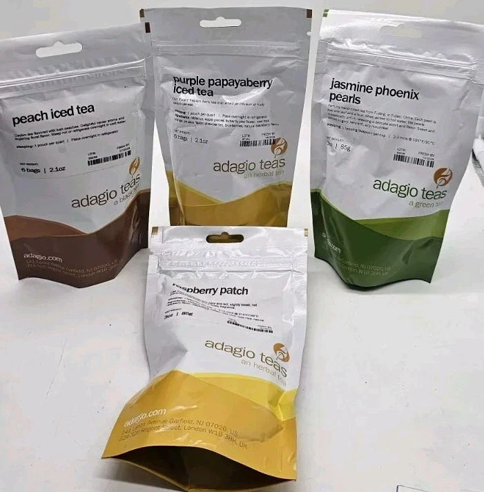 Adagio Teas Raspberry Patch Herbal Jasmine Phoenix Pearls Green Peach Black tea - Image 2 of 4