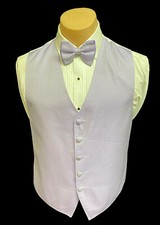 Men's Jean Yves Lilac Purple Tuxedo Vest  Bow Tie Wedding Prom Groom Medium M