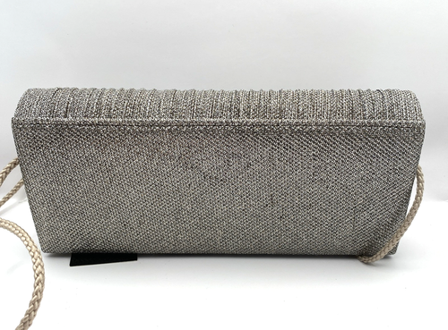NWOT d'margeaux Gold Glitter Clutch Purse - Picture 3 of 6