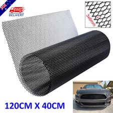 120x40cm Black Grill Mesh Aluminium Alloy Car Bumper Vent Metal Grille Net 3x6mm