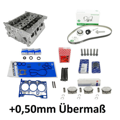 Zylinderkopf+Dichtsatz+Zahnriemen+Kolben für VW 1.0 12V CHY 02-37675-01 445.890