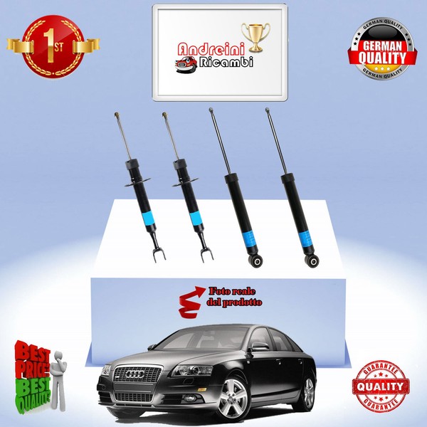 Set 4 StoßDäMpfer Vorderseite + Heck Audi A6 2.0 Tdi 103KW 140CV Von 2005-> 2008-image