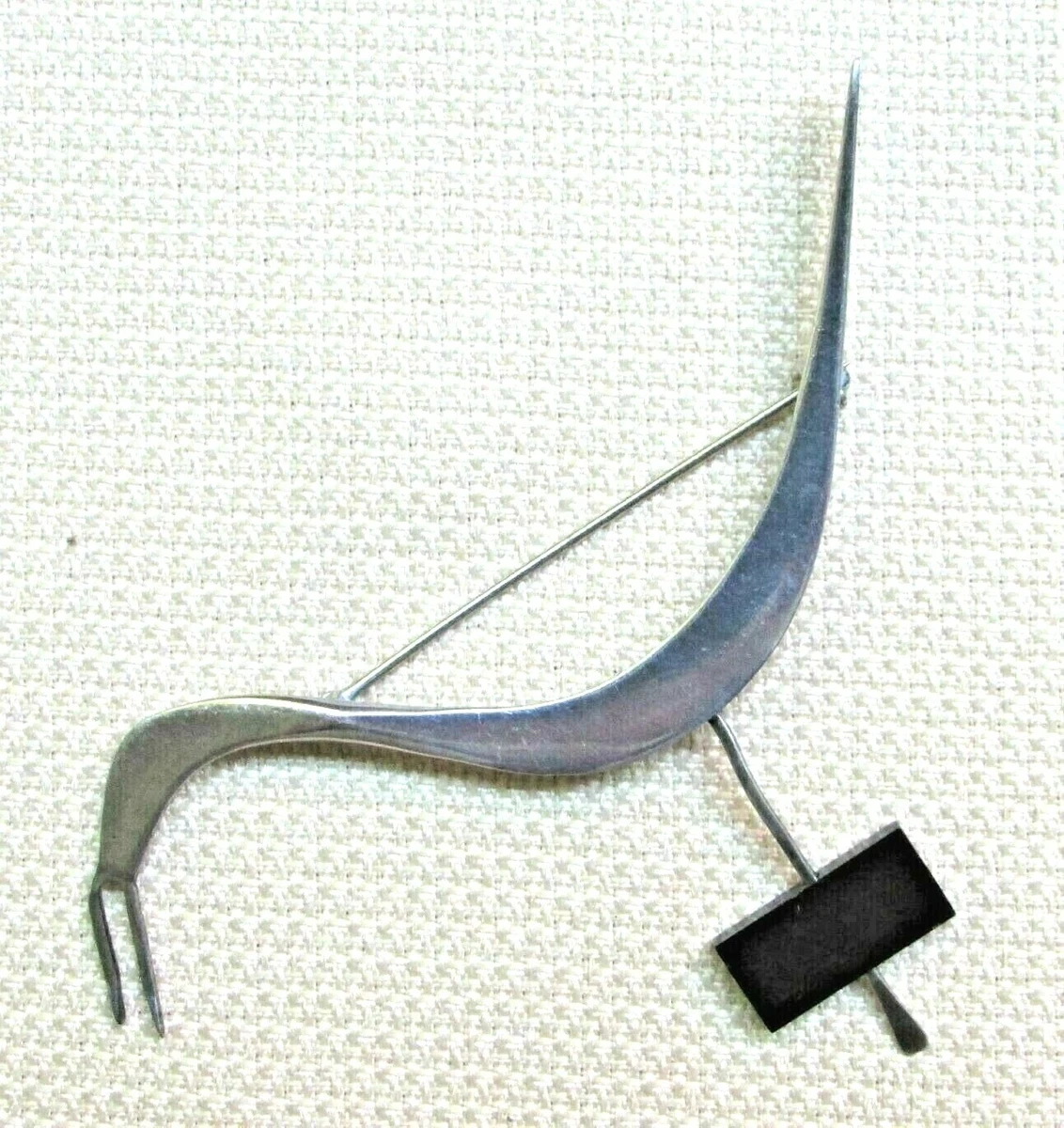 Vtg Sterling Silver Mid Century Modernist Bird Brooch BETTY COOKE