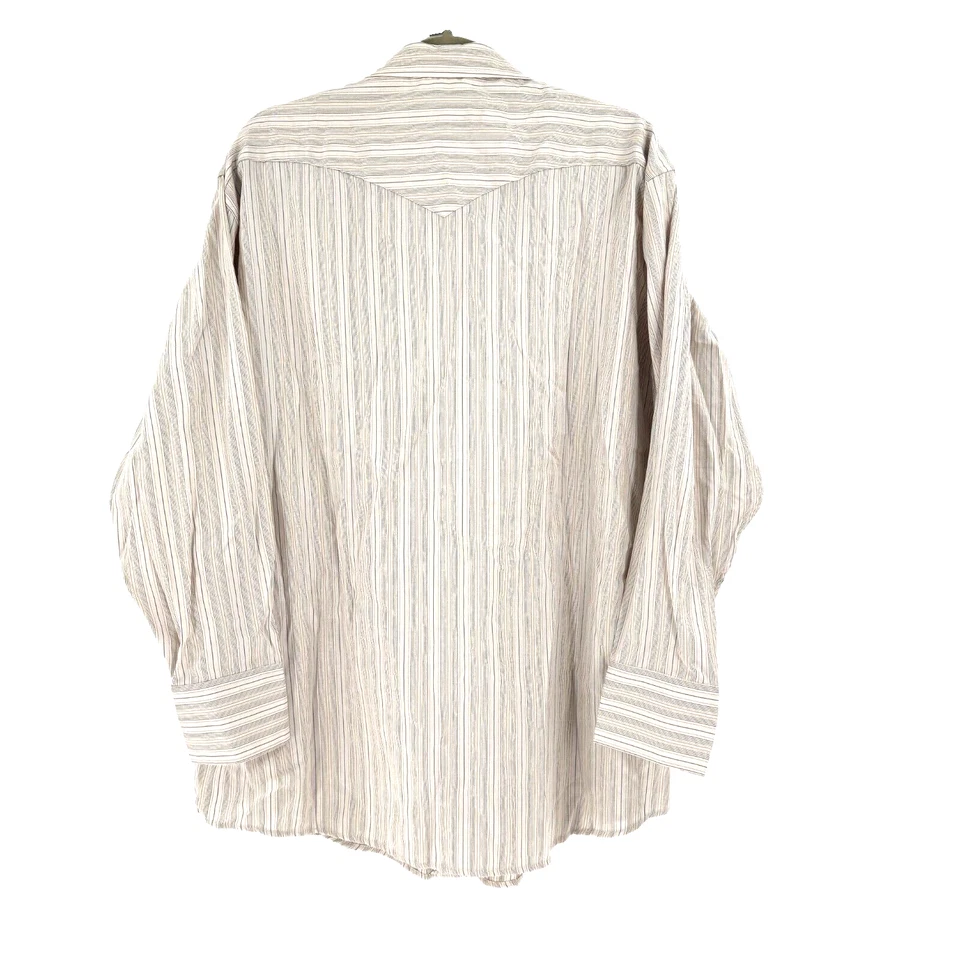Panhandle Slim Western Pearl Snap Shirt Mens XXL Striped Landman Yellowstone New - Image 2 of 4