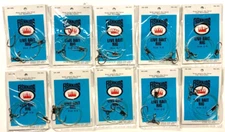 10 PACKS FISHKING SW-208 Live Bait Rig Nickel Plated Size 2/0 Clear Monofilament