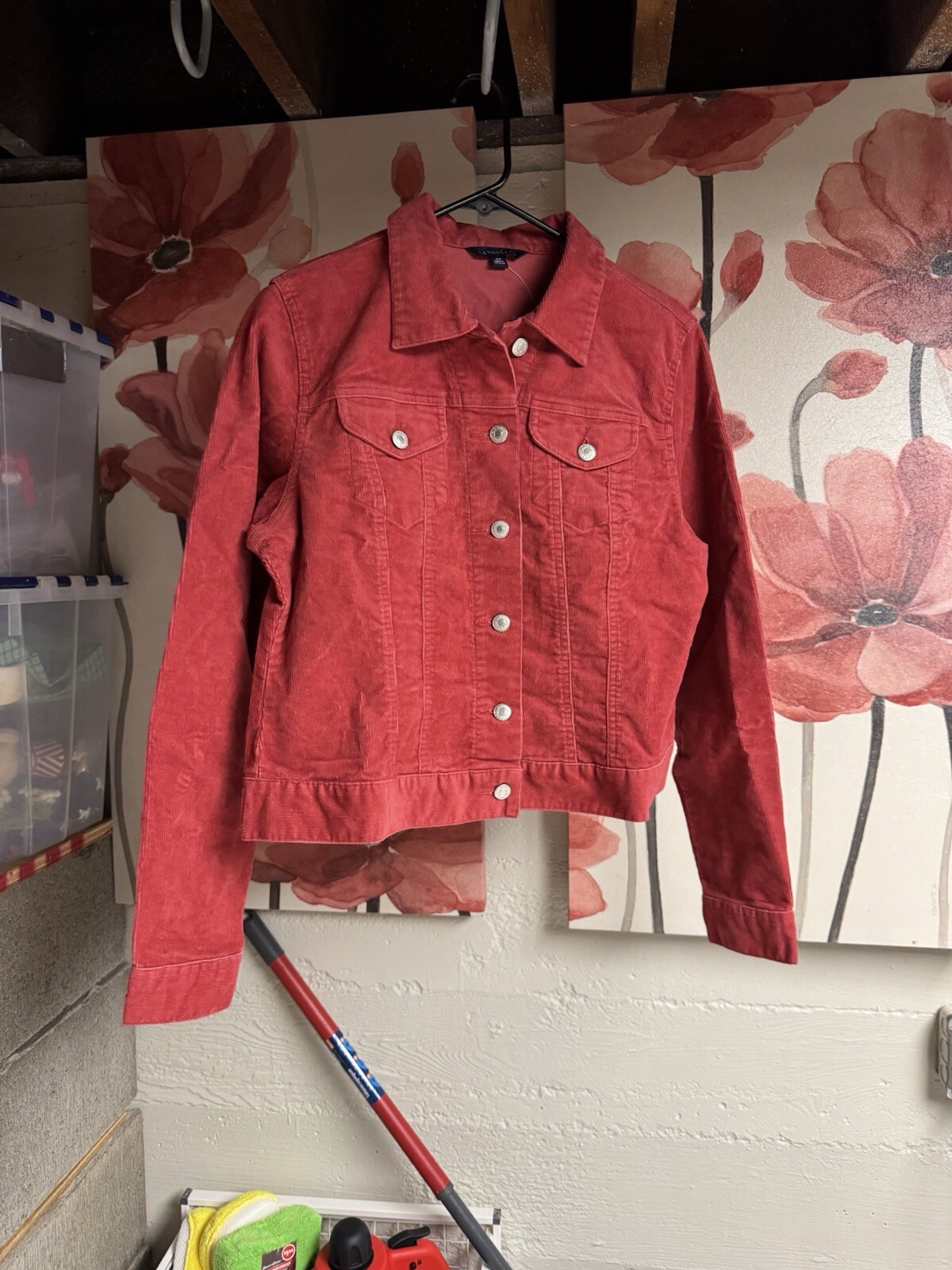 NWT Lands End mulberry corduroy stretch jacket / women M 10-12